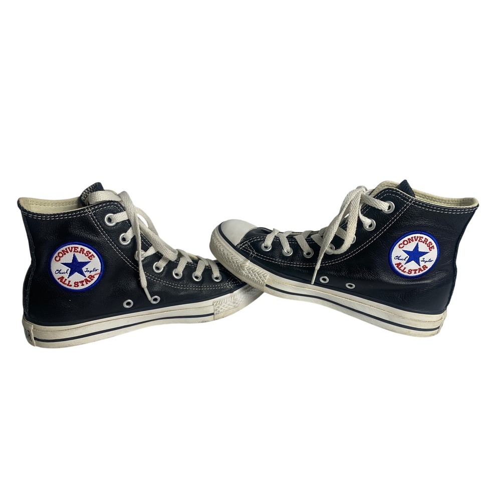 Converse Chuck Taylor All‎ Star High Top Black Leather Sneakers Streetwear